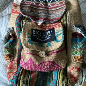 Small rice love backpack